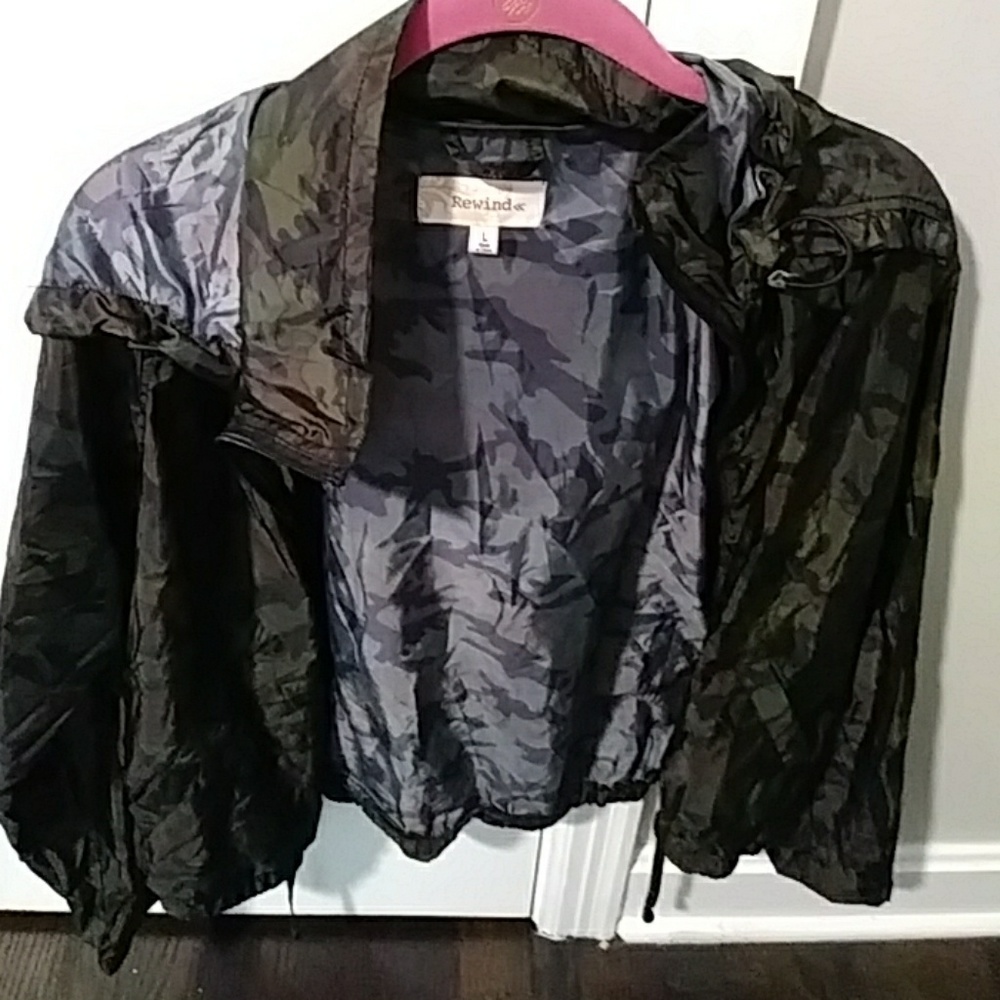 Camo rain jacket